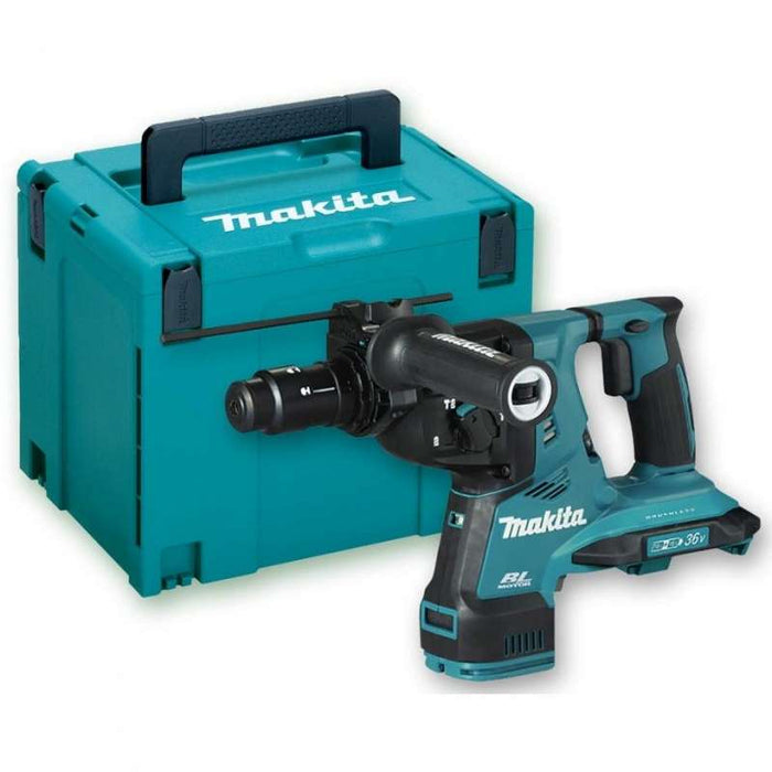 Tassellatore-scalpellatore MAKITA DHR281ZJ SDS-Plus 36V (2x18V) Li-Ion 28mm (venduto senza batteria) con valigetta MakPac