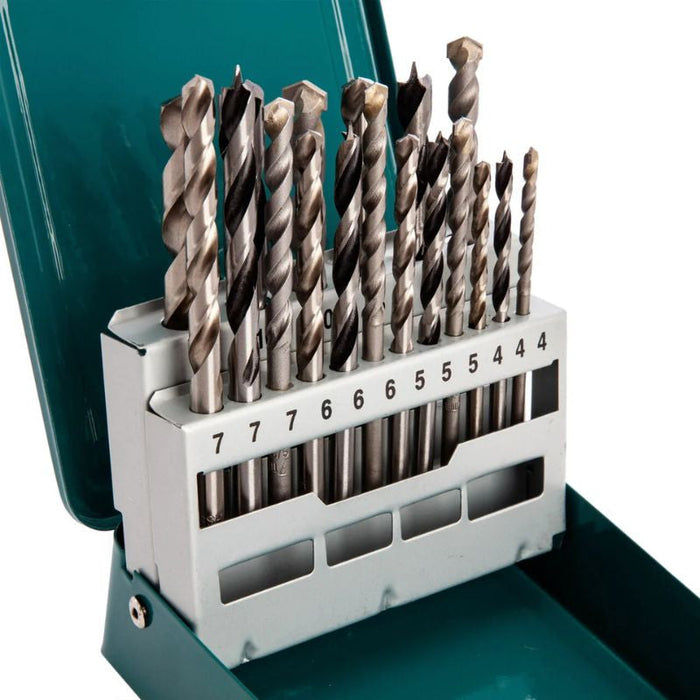 Set di 18 punte miste MAKITA D-47173 - legno, metallo, muratura